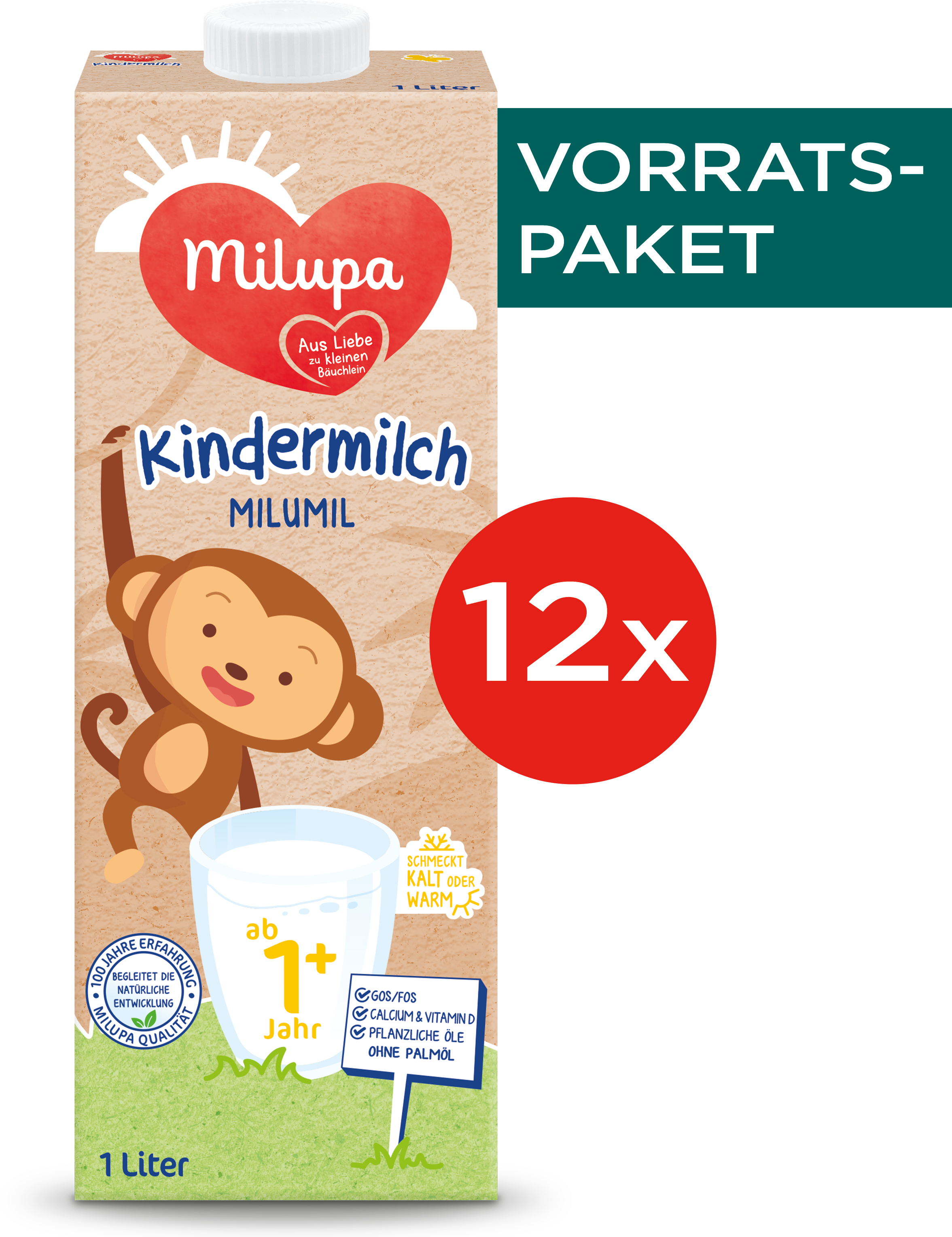 Milumil Kindermilch Vorratspaket (12x1L)