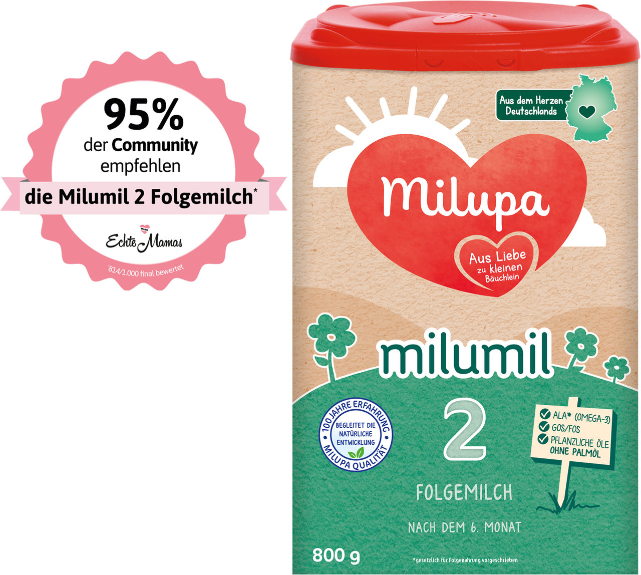 Milumil 2 ADHD FOP Packshot Echte Mamas Siegel