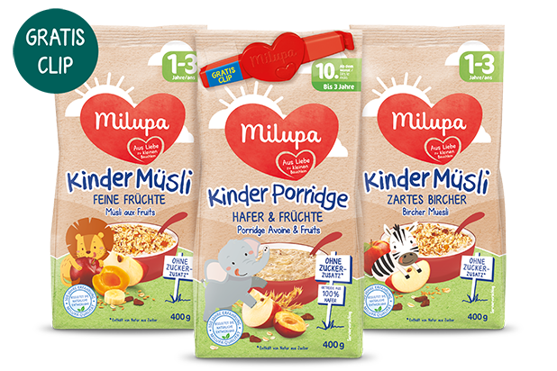 Kindermüsli Bundle mit Clip