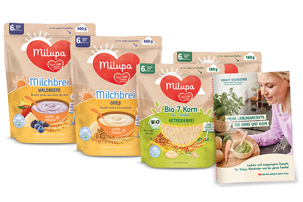 Milupa Produktbundle Rezeptbuch Baby Edition