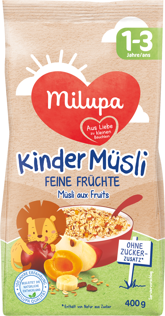 Pof kinder muesli feine fruechte milupa