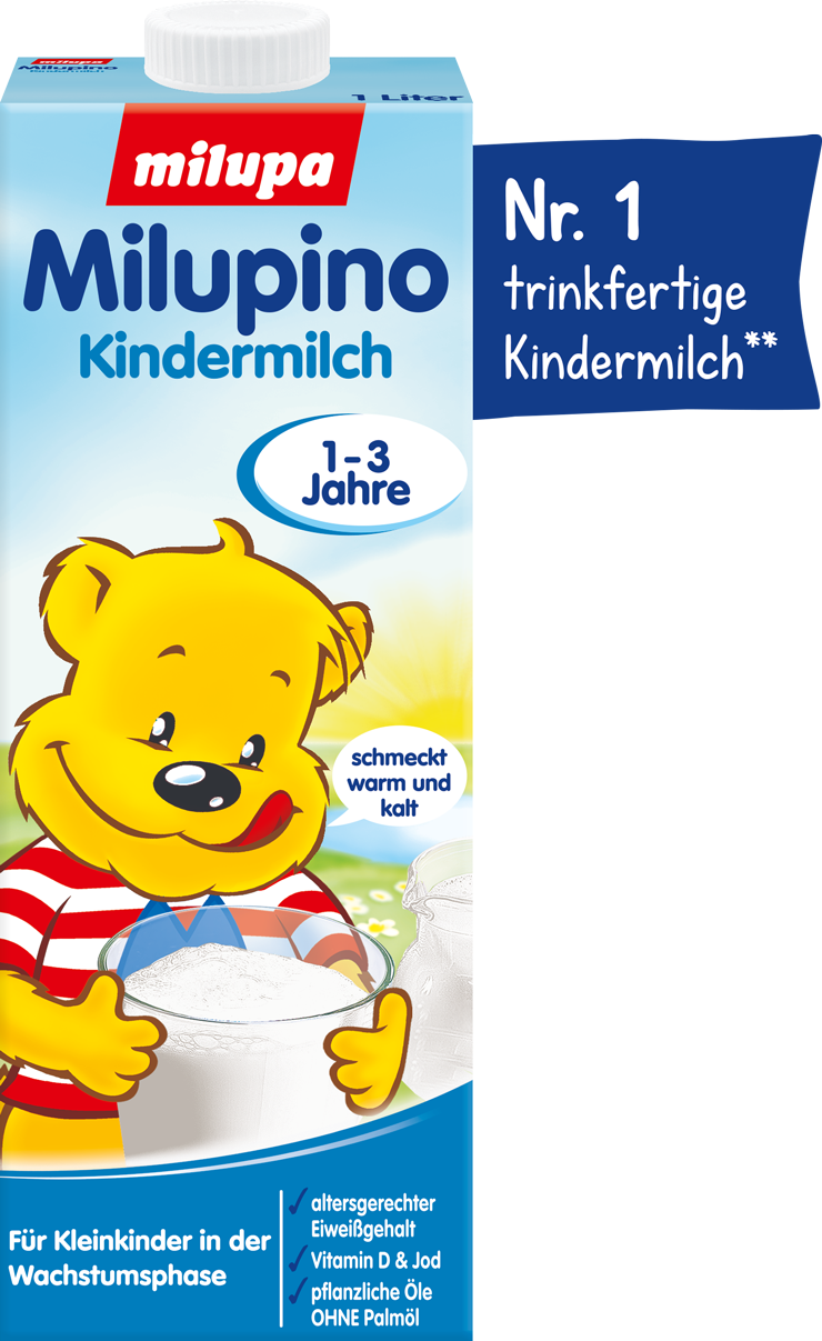 Milupa Milupino 1L Packshot FOP POF Stoerer